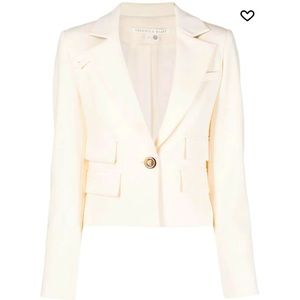 Veronica Beard Boon Cropped Jacket Ivory Sz. 4 NWT